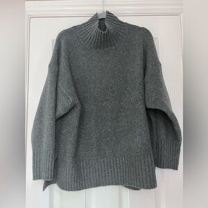 Charcoal funnel neck sweater